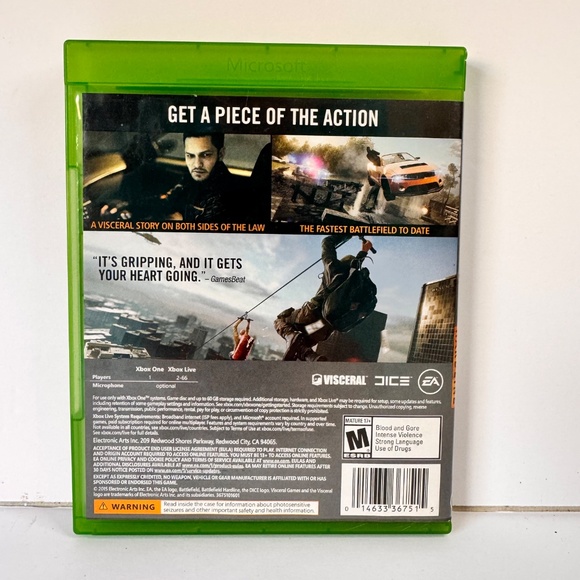 Battlefield‎ Hardline Microsoft Xbox One 2015 - Picture 2 of 7